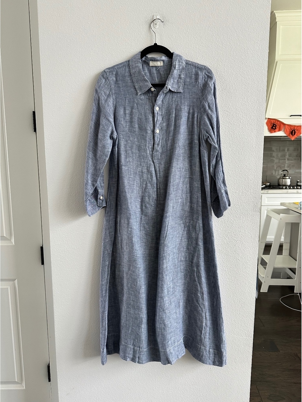 CP Shades Rumer Linen Dress Chambray  Size XS